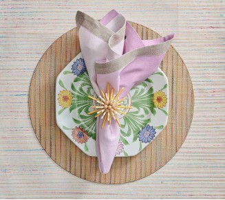 Frolic Placemat in Natural & Multi, Set of 4