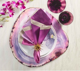 Amethyst Placemat in Amethyst, Set of 4